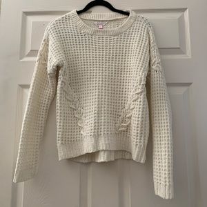 small white sweater